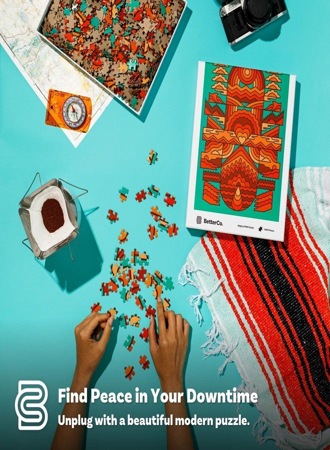BetterCo. Mighty PNW Pacific Northwest Puzzle - Illustrated by Aaron Draplin - 1000 Piece Jigsaw Puzzle for Adults - Image 2